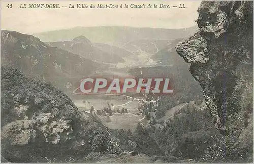 Ansichtskarte AK Le Mont Dore la Vallee du Mont Dore a la Cascade de la Dore
