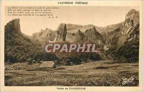 Cartes postales Vallee de Chaudefour L'Auvergne Poetique