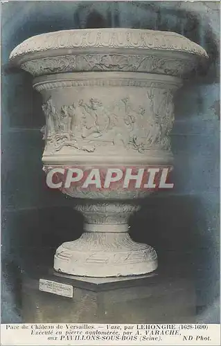 Cartes postales Parc du Chateau de Versailles Vase par Lehongre