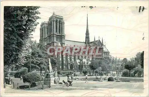 Cartes postales Paris Notre Dame Vue du Square Viviani