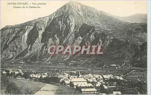 Ansichtskarte AK Bourg d'Oisans Vue Generale Chemin de la Confession