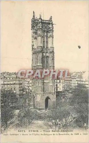 Cartes postales Paris Tour Saint Jacques