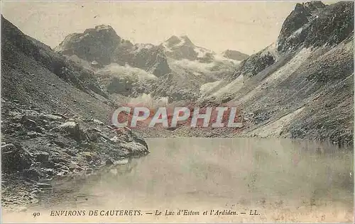 Cartes postales Environs de Cauterets le Lac d'Estom et l'Ardiden