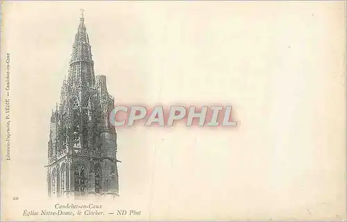 Cartes postales Caudebec en Caux Eglise Notre Dame (carte 1900)