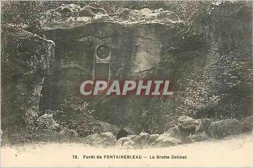 Cartes postales Foret de Fontainebleau La Grotte Colinet