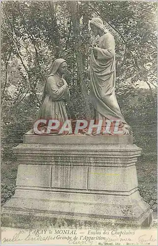 Cartes postales Paray le Monial Enclos des Chapelains Groupe de l'Apparition