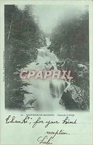 Cartes postales Bagneres de Bigorre Cascade a Gripp