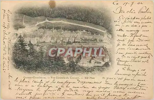 Cartes postales Grande Chartreuse Vue Generale du Couvent (carte 1900)