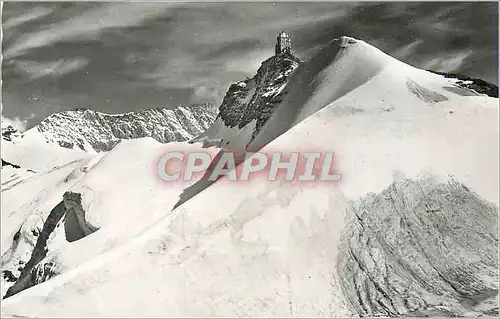 Cartes postales moderne Jungfrau Joch Sphinxgipfel (3572 m) mit Meteorologischem Observatorium