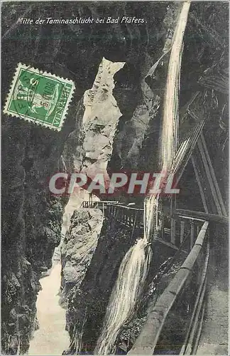 Cartes postales Mitte der Taminaschlucht bei Bad Pfafers