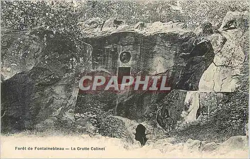 Ansichtskarte AK Foret de Fontainebleau La Grotte Colinet