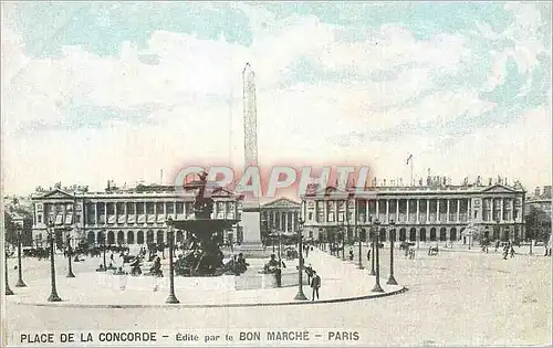 Cartes postales Paris Place de la Concorde