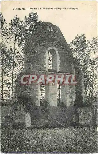 Ansichtskarte AK Mamers Ruines de l'Ancienne Abbaye de Perseigne
