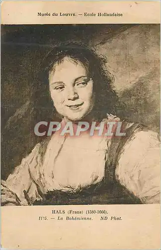 Ansichtskarte AK Musee du Louvre Ecole Hollandaise Hals (Frans) La Bohemienne