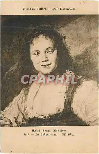 Cartes postales Musee du Louvre Ecole Hollandaise Hals (Frans) La Bohemienne