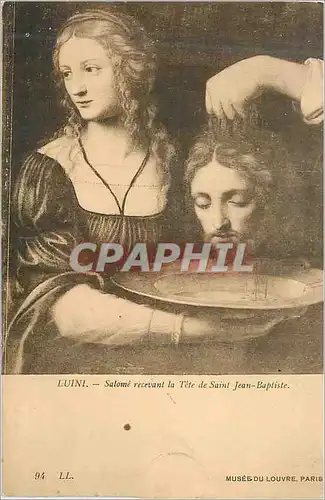 Cartes postales Musee du Louvre Luii Salome Recevant la Tete  de Saint Jean Baptiste