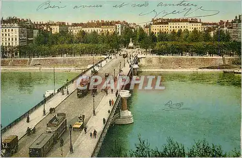 Cartes postales Lyon Pont et Place Morand