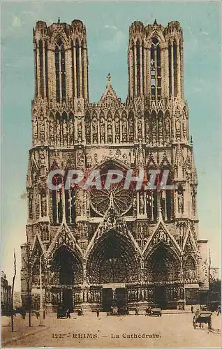 Cartes postales Reims La Cathedrale