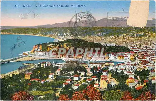 Cartes postales Nice Vue Generale prise du Mt Boron