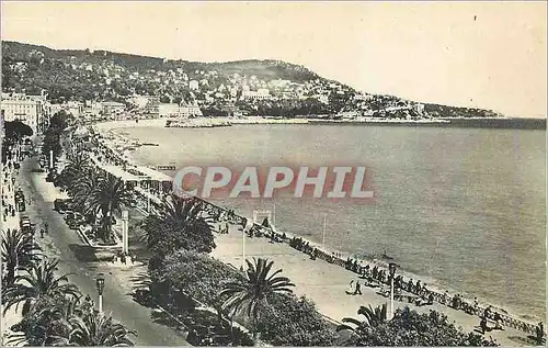 Moderne Karte Nice Promenade des Anglais Le Mont Boron