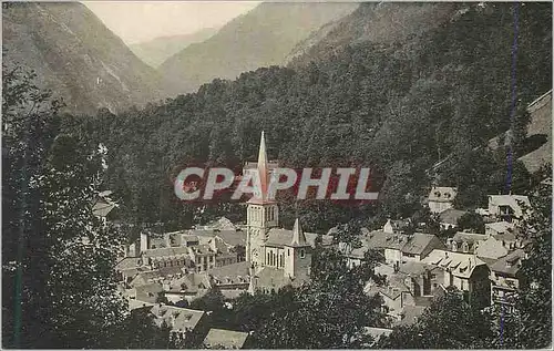 Cartes postales Cauterets Le Nouveau Clocher Vue du Chemin de Cambasque