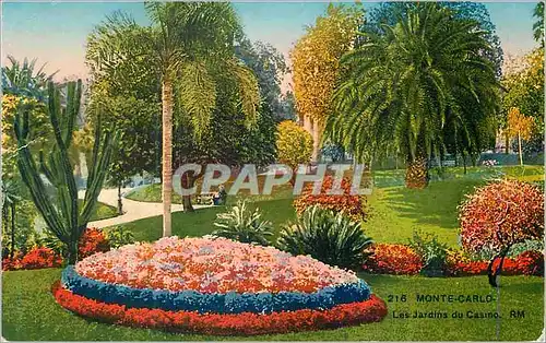 Cartes postales Monte Carlo Le Jardin du Casino