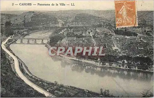 Ansichtskarte AK Cahors Panorama de la Ville