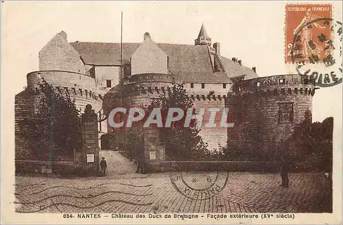 Ansichtskarte AK Nantes Chateau des Ducs de Bretagne Facade Exterieure (XVe Siecle)