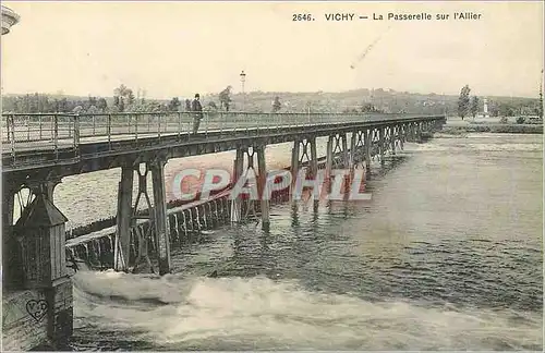 Ansichtskarte AK Vichy La Passerelle sur l'Allier