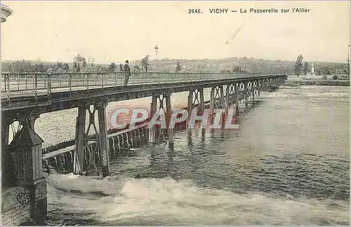 Cartes postales Vichy La Passerelle sur l'Allier