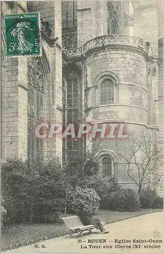 Ansichtskarte AK Rouen Eglise Saint Ouen La Tour aux Clercs (XIe Siecle)