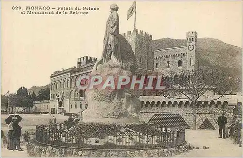 Cartes postales Monaco Palais du Prince et Monument de la Science