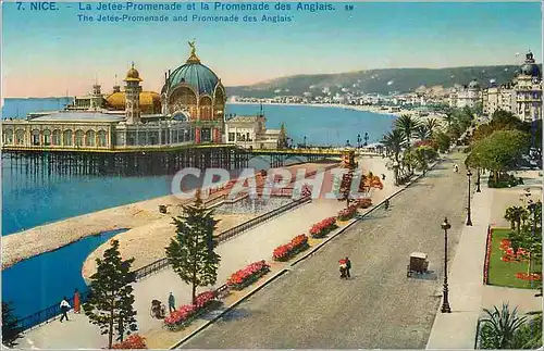 Cartes postales Nice La Jetee Promenade et la Promenade des Anglais