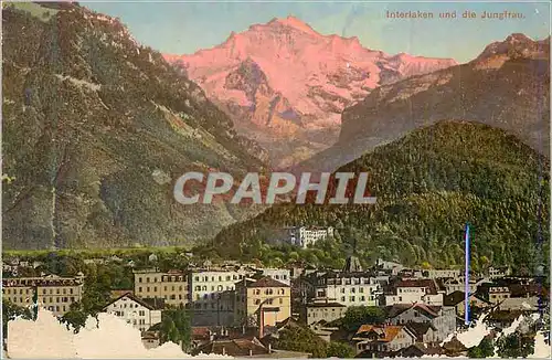 Cartes postales Interlaken und die Jungfrau