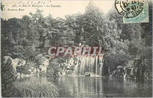 Cartes postales Bois de Boulogne La Cscade