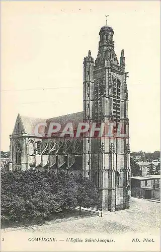 Ansichtskarte AK Compiegne L'Eglise Saint Jacques