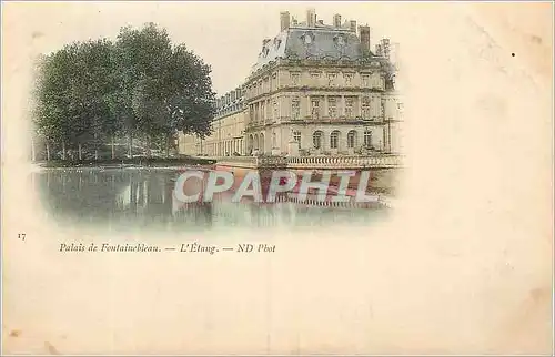 Ansichtskarte AK Palais de Fontainebleau L'Etang (carte 1900)