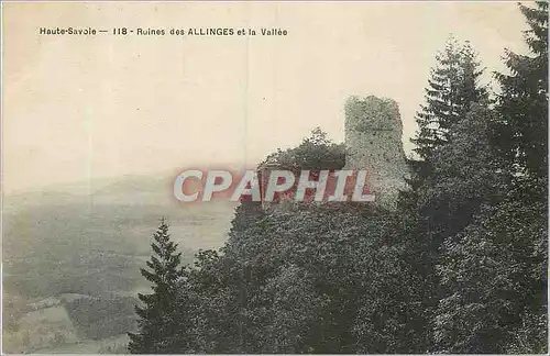 Cartes postales Haute Savoie Ruines des Allinges et de Vallee