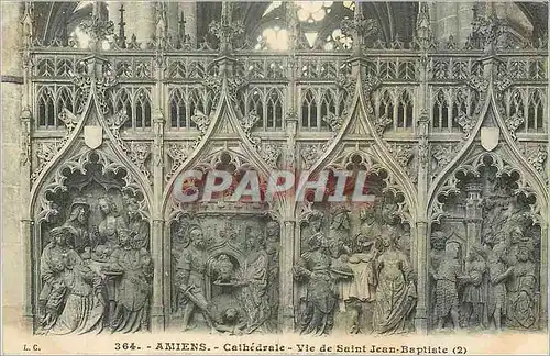 Cartes postales Amiens Cathedrale vie de Saint Jean Baptiste