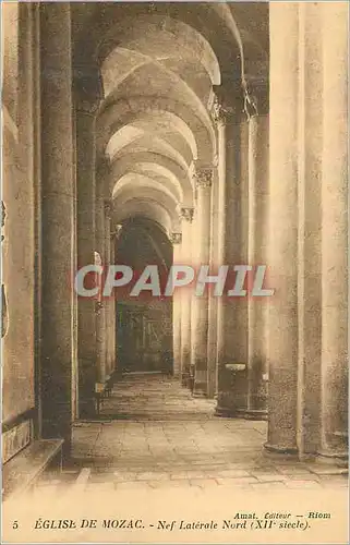 Cartes postales Eglise de Mozac Nef Laterale Nord (XIIe Siecle)