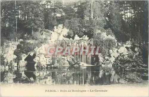 Cartes postales Paris Bois de Boulogne La Cascade