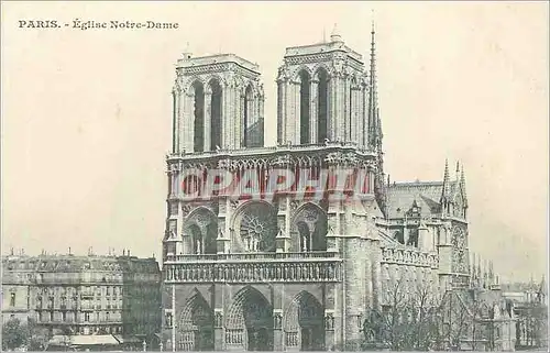Cartes postales Paris Elgise Notre Dame