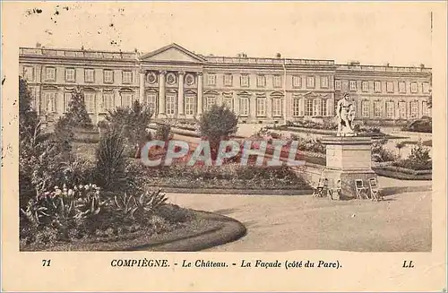 Ansichtskarte AK Compiegne Le Chateau La Facade (Cote du Parc)