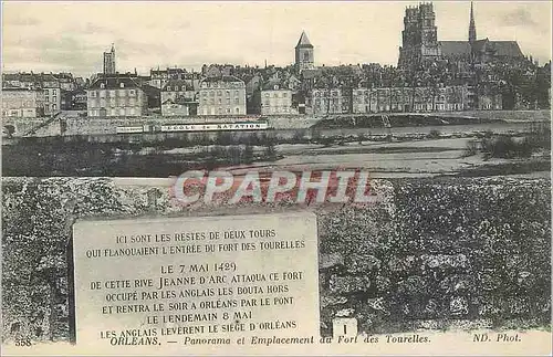 Cartes postales Orleans Panorama et Emplacement du Fort des Tourelles
