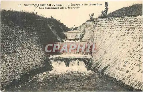 Ansichtskarte AK Saint Fargeau (Yonne) Reservoir Bourdon Les Cascades du Deversoir