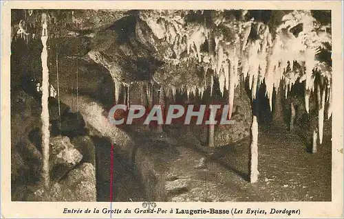 Cartes postales Entree de la Grotte du Grand Roc a Laugerie Basse (Les Eyzies Dordogne)