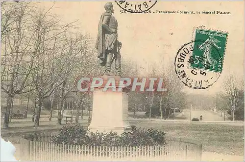 Cartes postales Besancon Promenade Chamars Le General Pajol