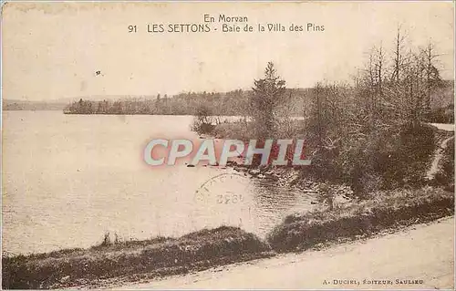 Ansichtskarte AK Les Settons en Morvan Baie de la Villa des Pins