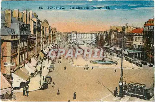 Cartes postales Bordeaux Les Allees de Tourny Tramway Bijoux Fix