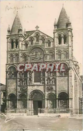 Cartes postales moderne Angouleme Facade de la Cathedrale St Pierre (XIIe Siecle)